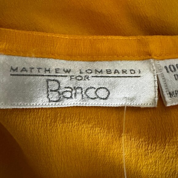 Stunning & NWT Matthew Lombardi for Banco Silk Tank in Sunflower Yellow … - Picture 4 of 11